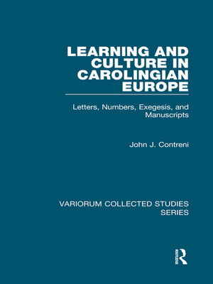 cover image of Learning and Culture in Carolingian Europe